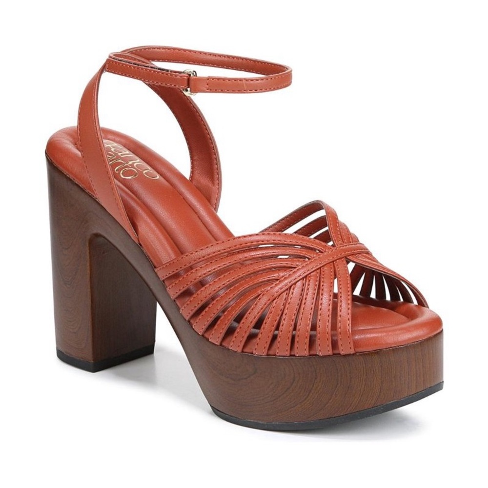 Franco Sarto Brown Strappy Sandals Size 6